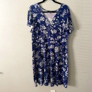 Floral Faux wrap dress